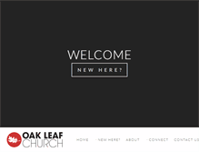 Tablet Screenshot of oakleafchurch.com
